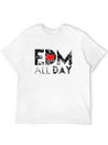 EDM All Day Disco Rave Electronic Dance Music Lightweight Cotton T-Shirt – Daily Comfort Graphic Shirt