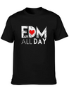 EDM All Day Disco Rave Electronic Dance Music Lightweight Cotton T-Shirt – Daily Comfort Graphic Shirt