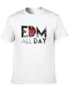 EDM All Day Disco Rave Electronic Dance Music Lightweight Cotton T-Shirt – Daily Comfort Graphic Shirt