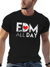 EDM All Day Disco Rave Electronic Dance Music Lightweight Cotton T-Shirt – Daily Comfort Graphic Shirt