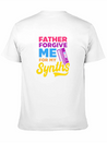 EDM Rave Techno Father Forgive Me For My Synths Lightweight Cotton T-Shirt – Daily Comfort Graphic Shirt