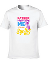 EDM Rave Techno Father Forgive Me For My Synths Lightweight Cotton T-Shirt – Daily Comfort Graphic Shirt