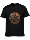 Educated Motivated Elevated Melanated Shirt, Lightweight Cotton T-Shirt – Daily Comfort Graphic Shirt