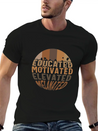 Educated Motivated Elevated Melanated Shirt, Lightweight Cotton T-Shirt – Daily Comfort Graphic Shirt