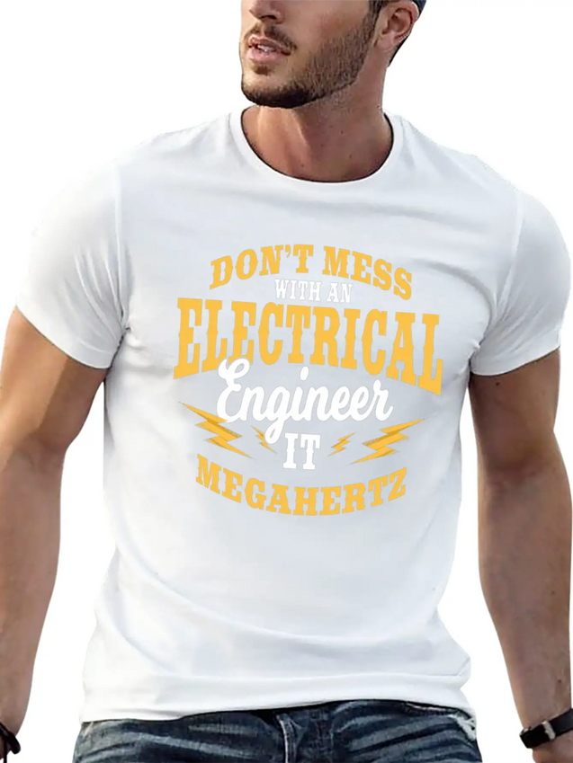 Electrical Engineer It Megahertz Lightweight Cotton T-Shirt – Daily Comfort Graphic Shirt