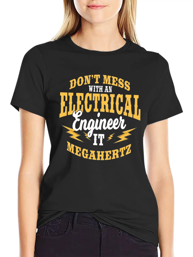 Electrical Engineer It Megahertz Lightweight Cotton T-Shirt – Daily Comfort Graphic Shirt
