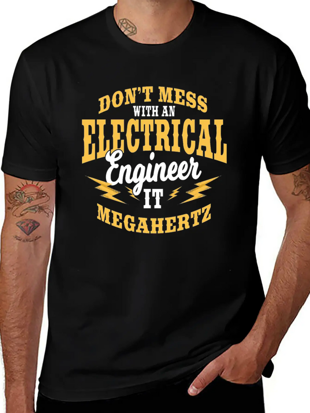 Electrical Engineer It Megahertz Lightweight Cotton T-Shirt – Daily Comfort Graphic Shirt