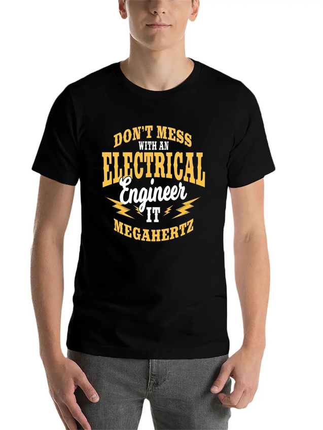 Electrical Engineer It Megahertz Lightweight Cotton T-Shirt – Daily Comfort Graphic Shirt