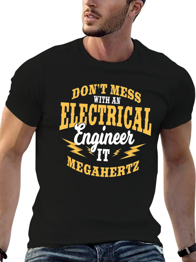 Electrical Engineer It Megahertz Lightweight Cotton T-Shirt – Daily Comfort Graphic Shirt