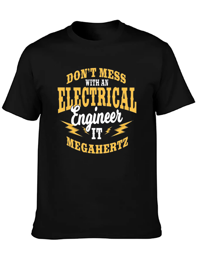 Electrical Engineer It Megahertz Lightweight Cotton T-Shirt – Daily Comfort Graphic Shirt