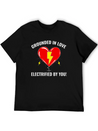 Electrician Valentine Love Grounded Romantic Lightweight Cotton T-Shirt – Daily Comfort Graphic Shirt