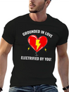 Electrician Valentine Love Grounded Romantic Lightweight Cotton T-Shirt – Daily Comfort Graphic Shirt
