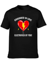 Electrician Valentine Love Grounded Romantic Lightweight Cotton T-Shirt – Daily Comfort Graphic Shirt