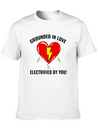 Electrician Valentine Love Grounded Romantic Lightweight Cotton T-Shirt – Daily Comfort Graphic Shirt