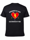 Electrician Valentine Love Grounded Romantic Lightweight Cotton T-Shirt – Daily Comfort Graphic Shirt