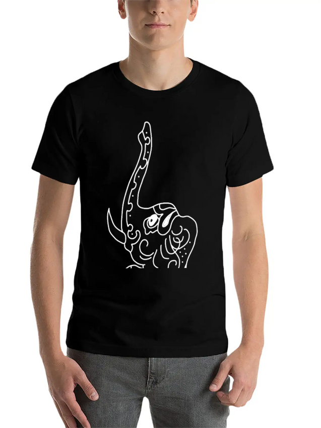 Elephant Jewelry Indian Decorated Lightweight Cotton T-Shirt – Daily Comfort Graphic Shirt
