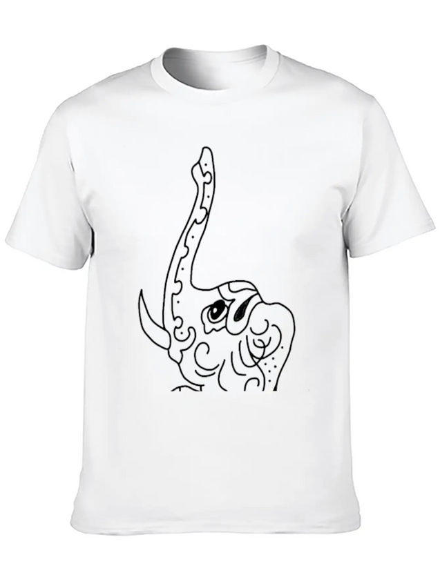 Elephant Jewelry Indian Decorated Lightweight Cotton T-Shirt – Daily Comfort Graphic Shirt