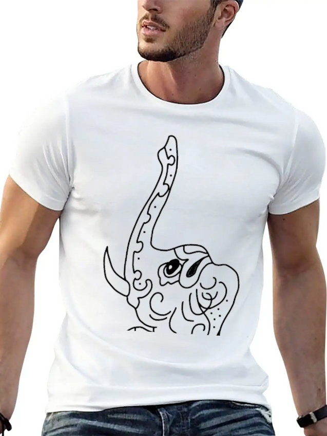 Elephant Jewelry Indian Decorated Lightweight Cotton T-Shirt – Daily Comfort Graphic Shirt