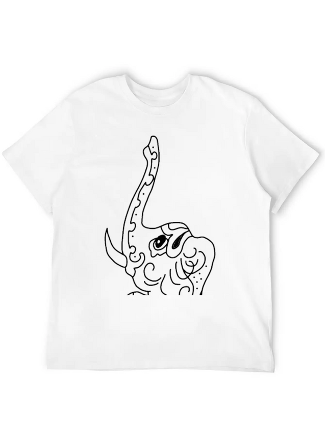 Elephant Jewelry Indian Decorated Lightweight Cotton T-Shirt – Daily Comfort Graphic Shirt