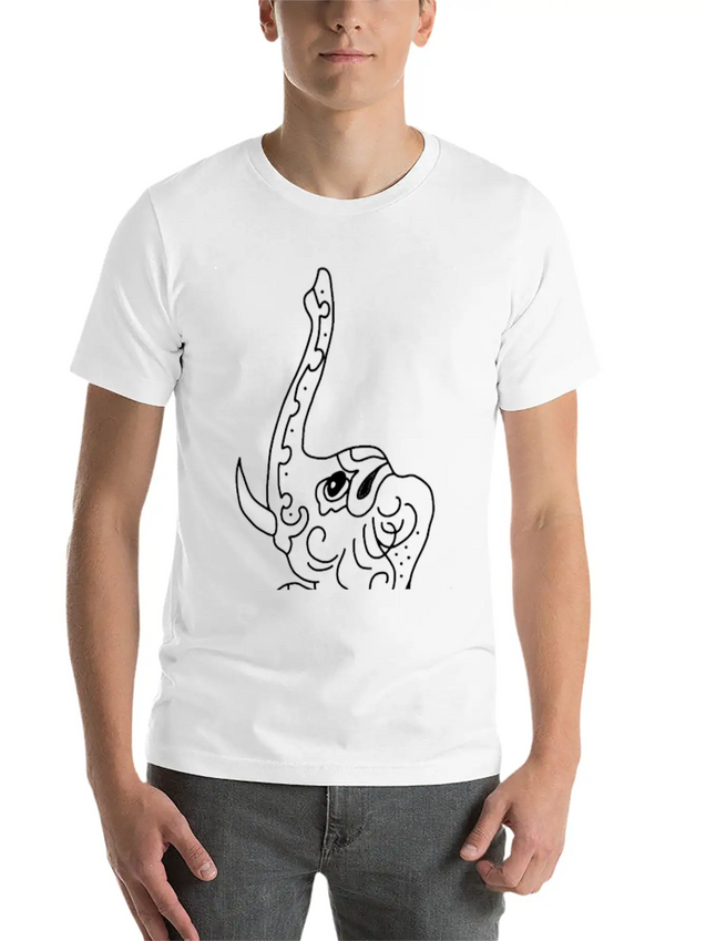 Elephant Jewelry Indian Decorated Lightweight Cotton T-Shirt – Daily Comfort Graphic Shirt