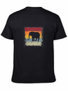 Elephant Retro Lightweight Cotton T-Shirt – Daily Comfort Graphic Shirt