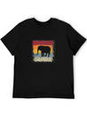 Elephant Retro Lightweight Cotton T-Shirt – Daily Comfort Graphic Shirt