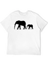 Elephants Lightweight Cotton T-Shirt – Daily Comfort Graphic Shirt