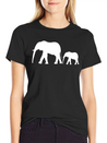 Elephants Lightweight Cotton T-Shirt – Daily Comfort Graphic Shirt
