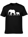 Elephants Lightweight Cotton T-Shirt – Daily Comfort Graphic Shirt