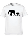 Elephants Lightweight Cotton T-Shirt – Daily Comfort Graphic Shirt