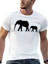 Elephants Lightweight Cotton T-Shirt – Daily Comfort Graphic Shirt