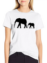 Elephants Lightweight Cotton T-Shirt – Daily Comfort Graphic Shirt
