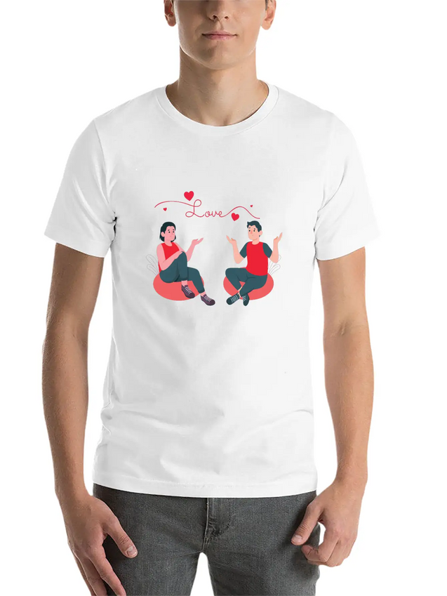 Emotional Connection Lover Lightweight Cotton T-Shirt – Daily Comfort Graphic Shirt