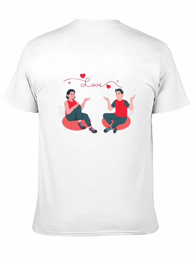Emotional Connection Lover Lightweight Cotton T-Shirt – Daily Comfort Graphic Shirt