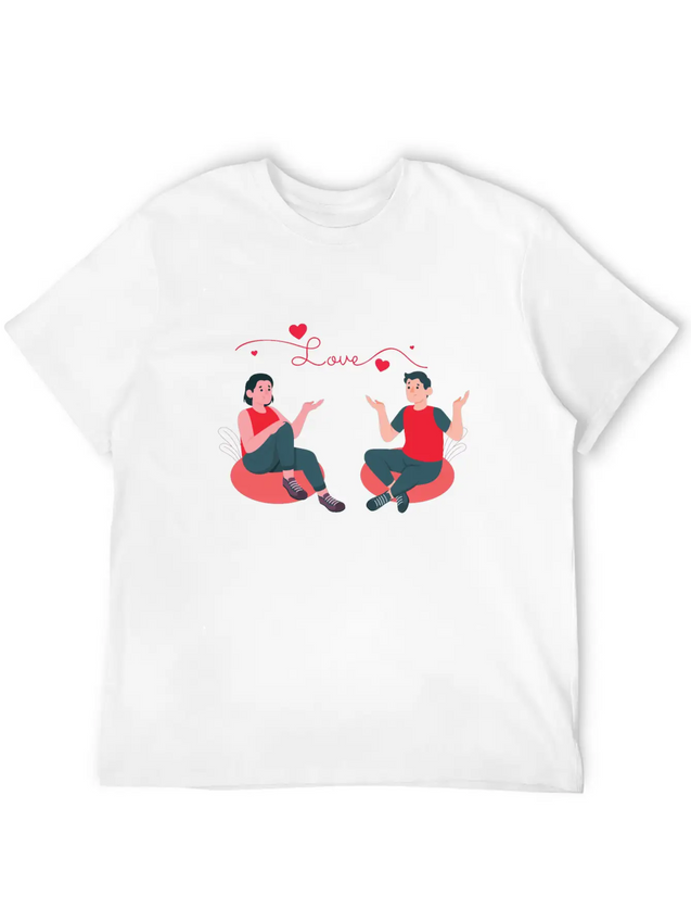 Emotional Connection Lover Lightweight Cotton T-Shirt – Daily Comfort Graphic Shirt