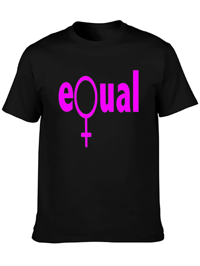 Equal Lightweight Cotton T-Shirt – Daily Comfort Graphic Shirt