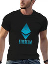 Ethereum. Blue Logo. Tee For Cryptocurrency Lightweight Cotton T-Shirt – Daily Comfort Graphic Shirt