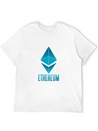 Ethereum. Blue Logo. Tee For Cryptocurrency Lightweight Cotton T-Shirt – Daily Comfort Graphic Shirt