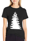 Evergreen - White Lightweight Cotton T-Shirt – Daily Comfort Graphic Shirt
