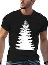 Evergreen - White Lightweight Cotton T-Shirt – Daily Comfort Graphic Shirt