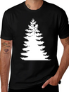 Evergreen - White Lightweight Cotton T-Shirt – Daily Comfort Graphic Shirt
