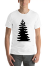 Evergreen - White Lightweight Cotton T-Shirt – Daily Comfort Graphic Shirt