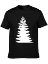Evergreen - White Lightweight Cotton T-Shirt – Daily Comfort Graphic Shirt