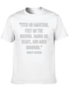 Eyes On Ambition, Feet On The Ground Lightweight Cotton T-Shirt – Daily Comfort Graphic Shirt