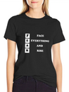 Face Everything And Rise Gift FEAR Lightweight Cotton T-Shirt – Daily Comfort Graphic Shirt