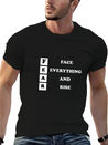 Face Everything And Rise Gift FEAR Lightweight Cotton T-Shirt – Daily Comfort Graphic Shirt