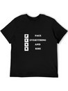 Face Everything And Rise Gift FEAR Lightweight Cotton T-Shirt – Daily Comfort Graphic Shirt
