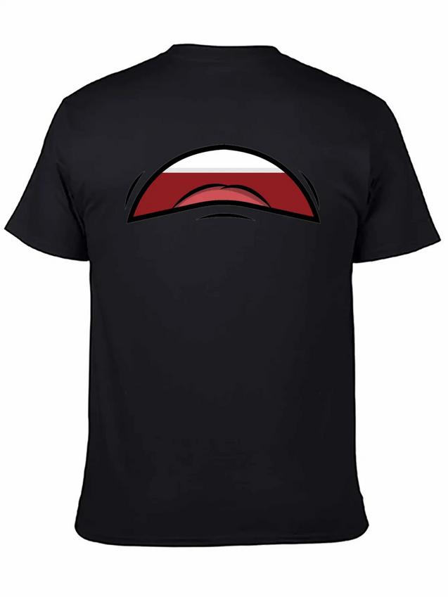 Face Laugh Teeth Grimace Grimace Lightweight Cotton T-Shirt – Daily Comfort Graphic Shirt
