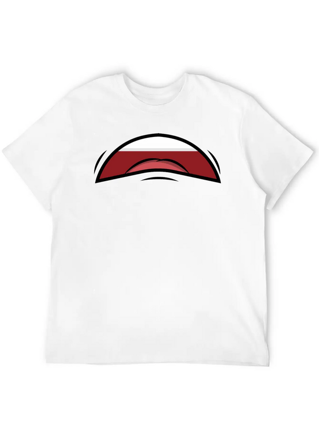 Face Laugh Teeth Grimace Grimace Lightweight Cotton T-Shirt – Daily Comfort Graphic Shirt