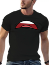 Face Laugh Teeth Grimace Grimace Lightweight Cotton T-Shirt – Daily Comfort Graphic Shirt